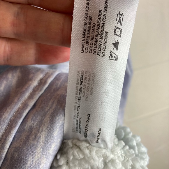 Mountain & Isles Sherpa Lined Hoodie Pullover Light Purple Size S - Picture 5 of 8